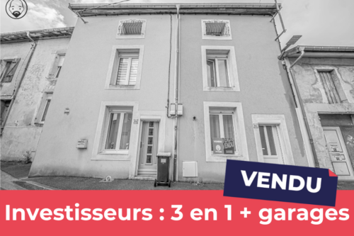 ENSEMBLE IMMOBILIER DE 3 MAISONS