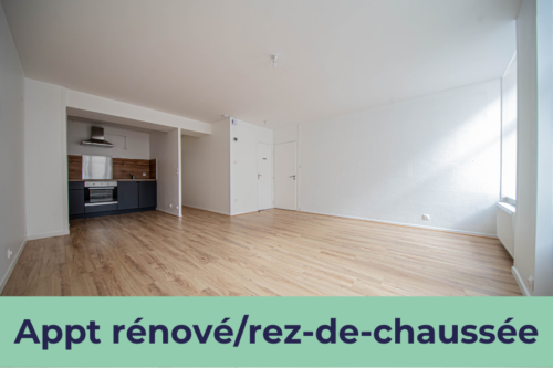 Appartement rénové au rez-de-chaussée d’un petit immeuble à