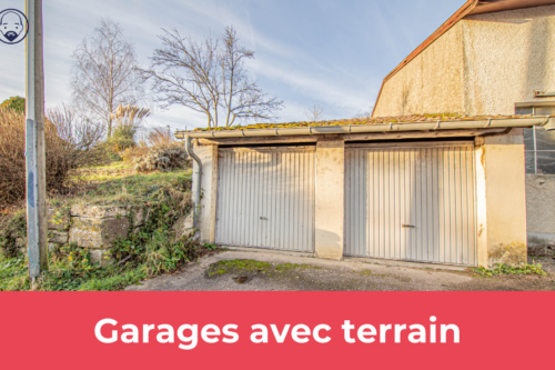 Lot de deux garages avec un jardin à seulement 15 minutes de